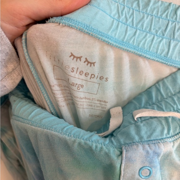 Little Sleepies Tidepool Watercolor Pajama Set Women’s Size Large - Picture 7 of 9